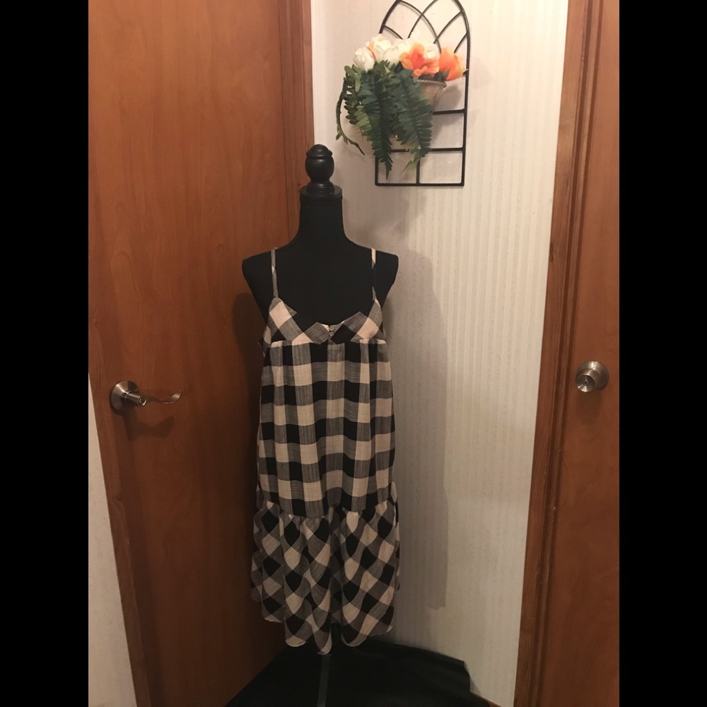 True Craft Plaid Strappy Sundress